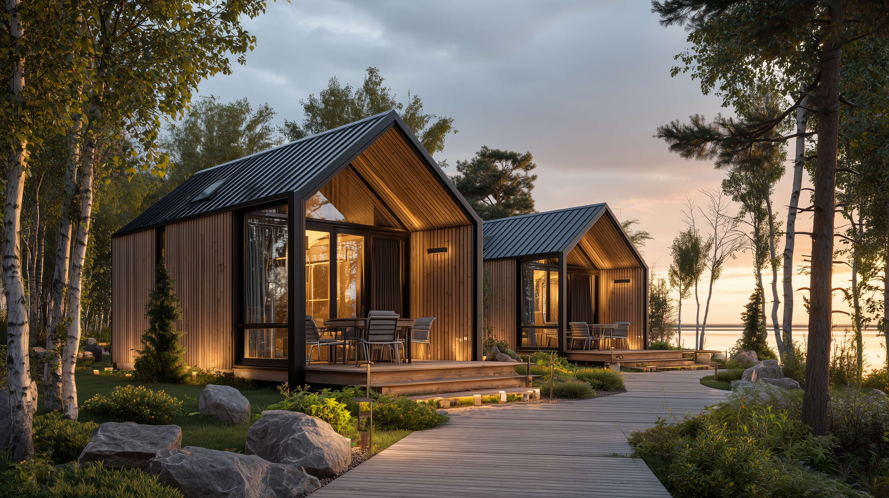 Cook County off-grid property design — Lakeshore Compound