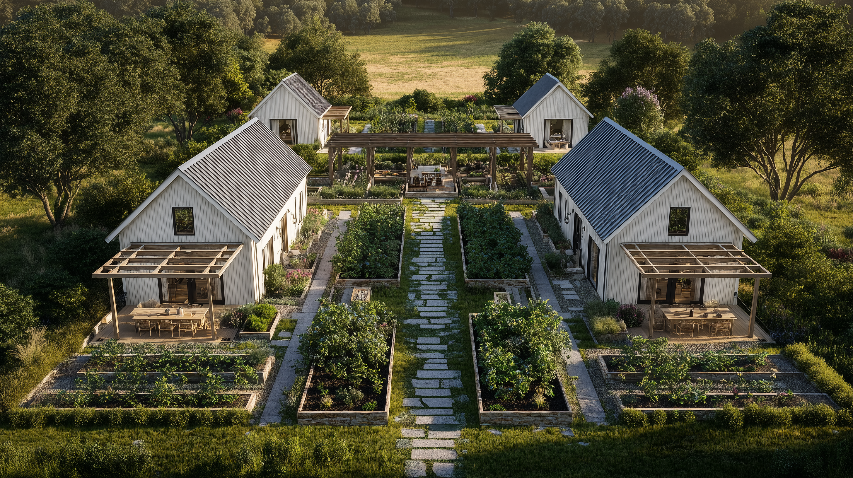 Itasca County off-grid property design — Garden Compound